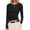 Black, variant on Ekouaer Womens 3 Pack Long Sleeve Shirts Fitted Tops Base Layering Tight Thermal Undershirts Black/Beige/Brown M Black M