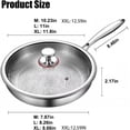 thumbnail image 2 of 12" Pure Titanium Frying Pan, Hammered Lightweight Cookware, Oven & Induction Compatible, 2 of 7
