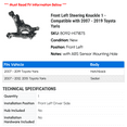 thumbnail image 2 of Front Left Steering Knuckle 1 - Compatible with 2007 - 2019 Toyota Yaris 2008 2009 2010 2011 2012 2013 2014 2015 2016 2017 2018, 2 of 2
