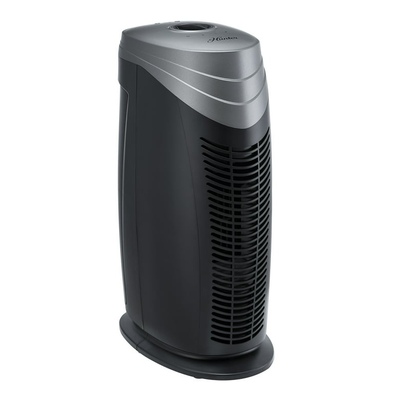 Hunter HT1702 HEPA Air Purifier with Viro Silver Technology for Medium Sized Rooms Titanium Black
