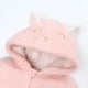 thumbnail image 4 of Body De Bebé, Mono De Canastilla Para Niños Pequeños, Ropa De Invierno Para Niñas Y Niños, Peleles Con Capucha Y Cremallera De Dibujos Animados Cálidos, Color Rosa Odeerbi LM103-3248, 4 of 5