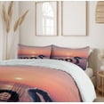 thumbnail image 6 of Ambesonne Sea Monster Duvet Cover Sets, Picture of Loch Ness, 2-King, Mauve Multicolor, 6 of 7