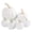 White, variant on FXMLRLK Pink Velvet Pumpkins Fall Decor, 7PCS Artificial Glitter Pumpkins for Halloween Thanksgiving Day Home Centerpieces for Tables Seasonal Holiday Decor