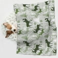 thumbnail image 6 of Pofeuu green plaid Moose tree Print Puppy Blanket,Dog Blankets,Pet Blanket Cozy Cat Blankets for Indoor Cats, Fuzzy Pet Blanket for Kitten Doggy Dog Blankets-Small, 6 of 8