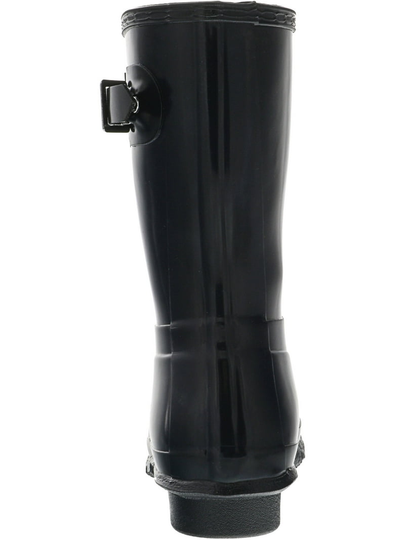 Hunter Women's Original Short Gloss Rain Boot, Navy, Mid-Calf