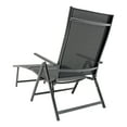 thumbnail image 5 of Waytrim Metal Adjustable Back and Ergonomic Design Outdoor Lounge Chaise Black, 5 of 9