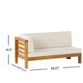 thumbnail image 4 of ACE-PATIO, 4 PCS, OANA Outdoor Wooden Sectional Set with Cushions,2 Corner Benches,1 Corner Seat & 1 Table, for Patio, Backyard, Porch, Garden(Beige), 4 of 9