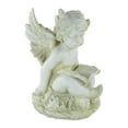 thumbnail image 4 of Northlight 12" Sitting Cherub Angel with Book Outdoor Patio Garden Statue - Ivory, 4 of 5