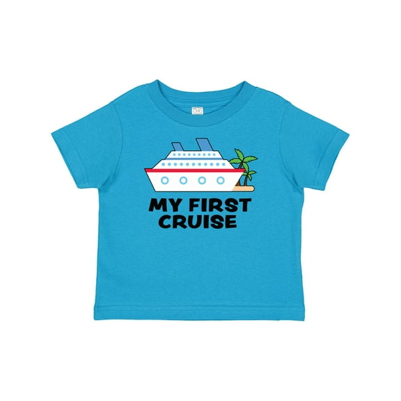Inktastic My First Cruise with Cruise Ship and Palm Trees Boys or Girls Baby T-Shirt