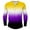 Purple, variant on Dagegui Long Sleeve Henley Shirts for Men Gradient Color Print T-Shirts Tie Dye Tops Big and Tall Crewneck Buttons Tees Trendy Outdoor Active Shirt Green 5XL