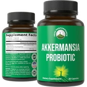 Akkermansia Probiotic to Increase GLP-1 Production. Ultra High Strength Akkermansia Muciniphila Live Strain With Prebiotic Fiber for Gut Health & Microbiome Balance. Delayed Release, 3rd Party Tested