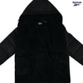 thumbnail image 2 of Chaqueta acolchada Reebok para mujer, talla grande, negra, forrada en pelo sintético, 2 of 7