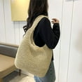 thumbnail image 5 of Bolso de hombro de paja para mujer, bolso de mano tipo cubo, tejido de playa de verano, bolso tejido a mano, 5 of 5