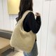 thumbnail image 5 of Bolso de hombro de paja para mujer, bolso de mano tipo cubo, tejido de playa de verano, bolso tejido a mano, 5 of 5