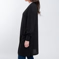 thumbnail image 3 of Elsie & Zoey Maxx Jersey Knit Bishop Sleeve Ribbed Cardigan for Women, 3 of 5