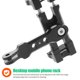 thumbnail image 2 of Soporte universal para smartphone, adaptador de trípode vertical y horizontal, soporte giratorio, compatible con GoPro, iPhone, Samsung y cualquier teléfono, 2 of 8