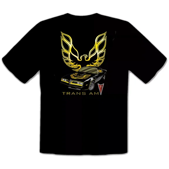 Pontiac Trans Am Car Logo Black T-Shirt -542