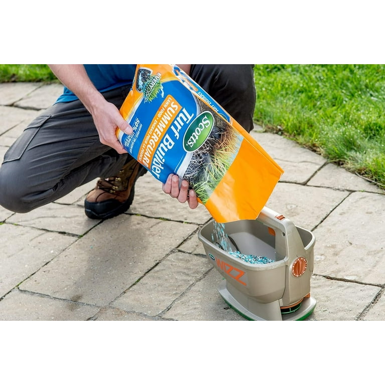 Scotts Wizz Battery-Powered Handheld Spreader Fertilizer, Seed
