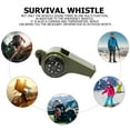 thumbnail image 2 of Emergency Survival Whistle with Lanyard, 3-in-1 Shrill Loud with Compass, 2 of 8