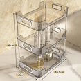 thumbnail image 4 of Inteprter Estante organizador de encimera de despensa de cocina, estante de almacenamiento elegante para cosméticos y artículos esenciales para Organizadores de utensilios de cocina Gris Grande, 4 of 6