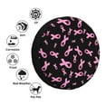 thumbnail image 4 of Goofa Breast Cancer Awareness Pattern Universal Tire Cover for Jeep, SUV, Truck, and Trailer – Waterproof, UV-Resistant,Easy to Install, Fits 14"-17" Tires-17 inch, 4 of 6