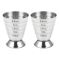 thumbnail image 1 of 2X Measuring Shot Cup Ounce Jigger Bar Cocktail Drink Mixer Liquor Measuring Cup Mojito Measurer Mi, 1 of 5