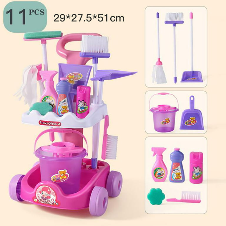 NETNEW Kids Cleaning Set Toys for Girls Boys 3-6 Years Pretend Play Housekeeping  Supplies Kit Great Gifts for Kids Toddlers 