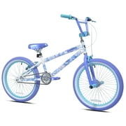 20 Kent Shimmer BMX Bicycle, Fits Riders 4'2-5', White/Purple, Child, Unisex