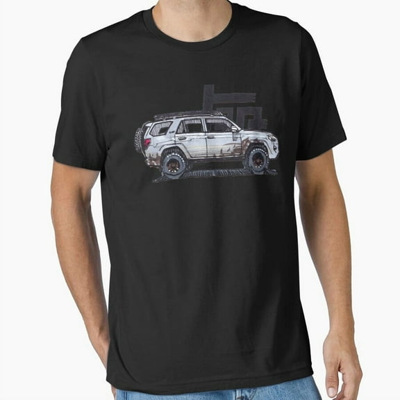 5th Gen 4Runner TRD Ghost Off-Road Vehicle Graphic H4776 T-Shirt, for Men and Women, Up to Size 5XL