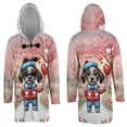 thumbnail image 3 of Happy Valentine’s Day Adorable German Shorthaired Pointer Puppy Holding Heart Balloon All Over Print 3D Hooded Duffle Toggle Coat GSP Lover Dog Gift - 00030, 3 of 6