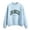 Blue Sweatshirts 1PC, variant on Women Sweatshirts Letter Printed Long Sleeve Autumn Winter Crewneck Pullover Basic Daily Outdoor Cozy Travel Tops