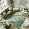 thumbnail image 1 of TEMOGU-Green Boho Area Rug 5x7 ft \u2013 Indoor Rug with Washable Low Pile Design, Non-Slip Carpet for Living Room, Bedroom, Dining Room, Nursery, 1 of 4