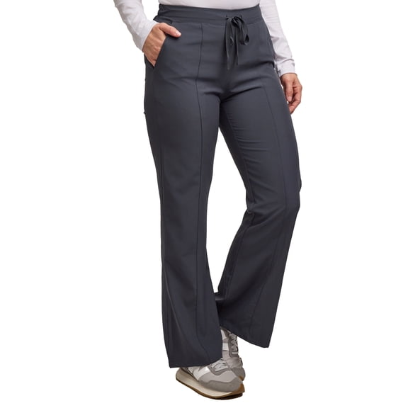 Green Town Scrubs for Women - Flare Leg Scrub Pant, 4 Pockets, Yoga Waistband, Stretch Fabric, Easy Care