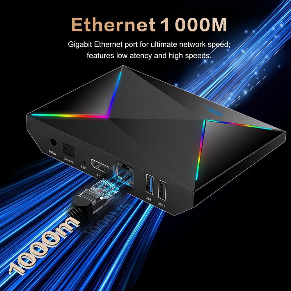 Infosat Internet TV Box 新品 EASYTONE Android 14.0 TV Box 2025, Android TV Box 4GB RAM 32GB ROM