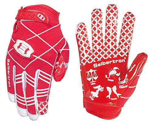 Seibertron PRO 3.0 Elite Ultra-Stick Sports Receiver Gloves/Guanti da Football Americano PRO Ricevitore Gioventù e Adulti 