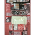 Zen Coffee Brown 18Piece Bathroom Set 2Rugs/mats, 1Fabric Shower