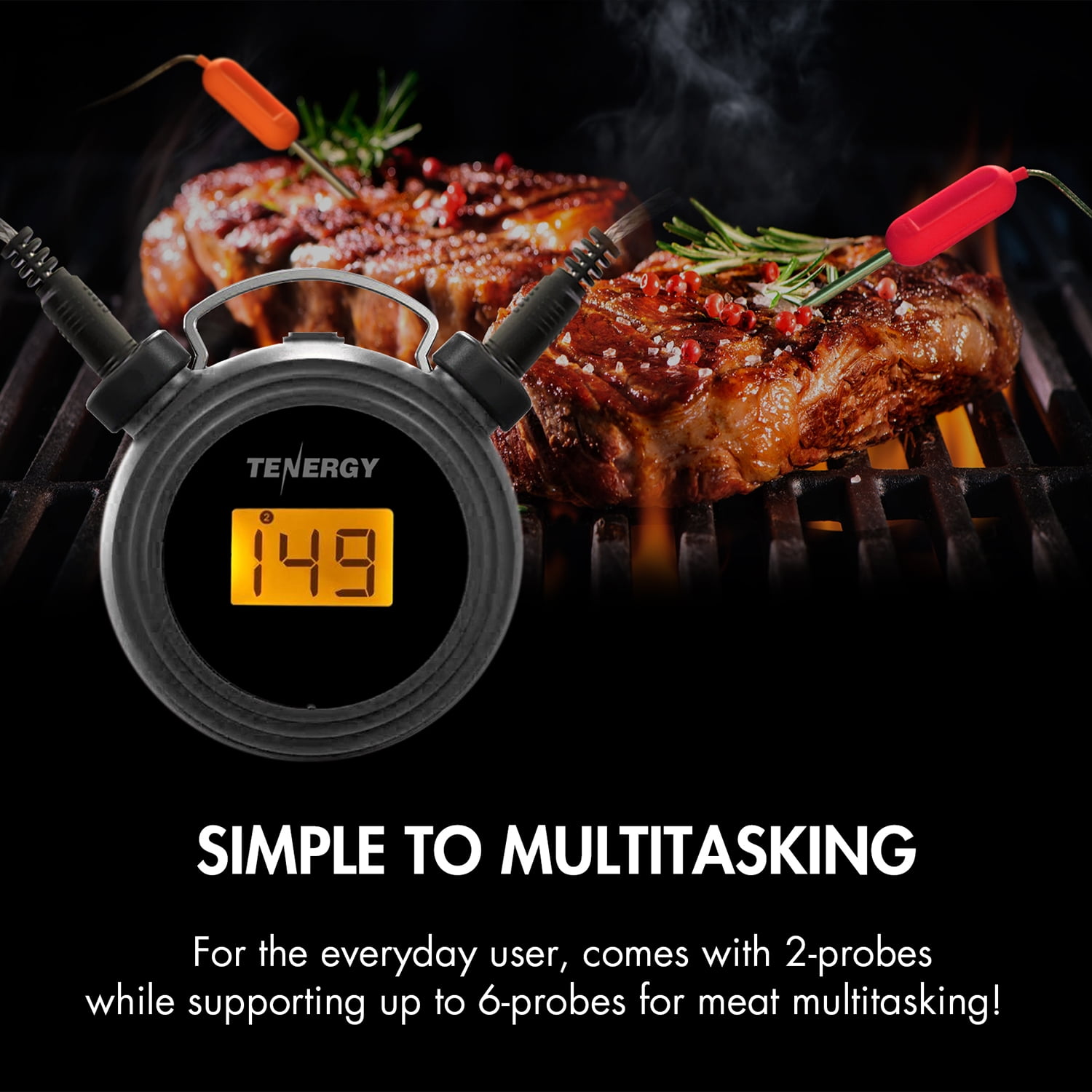 Tuya Wireless Meat Food Thermometer for Oven Grill BBQ Steak Turkey Smoker  Kitchen Smart Digital Bluetooth Barbecue Thermometer