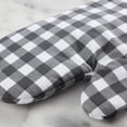 thumbnail image 4 of duomi-Gingham Oven Mitt 2-Pack Set, Charcoal Grey, 7"x13", 4 of 4