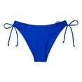 thumbnail image 3 of UAYOTSE Women's Smoothies Brasilia Solid Tie Side Cheeky Bikini,S Blue, 3 of 9