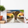 thumbnail image 4 of Mosaico de diamantes de imitación artesanal DIY elefante africano 5D imagen póster diamante pintura FLhrweasw Nuevo, 4 of 9