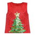 thumbnail image 4 of Girls Dress A-line Christmas Tree Xmas Sequin Sparkling Holiday Party 3, 4 of 6