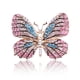 thumbnail image 2 of Broche de mariposa con revestimiento de aleación de diamantes de imitación de colores a la moda, broche de animal, accesorios femeninos, 2 of 6
