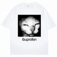 thumbnail image 3 of 2026 Vintage Funny Ibuprofen Cat Meme Graphic T Shirt Men Women Humor Fashion T Shirts Oversized Casual Streetwear T-shirts, 3 of 9