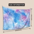 thumbnail image 3 of YFYANG Abstract Blue Watercolor Art Tapestry, Bedroom Dormitory Living Room Decoration Tapestrys Wall Hanging , 80 x 60 in, 3 of 8