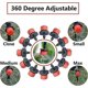 thumbnail image 3 of 50 goteros de 360 grados con 8 orificios para manguera de 4/7 mm, color rojo, 3 of 5