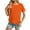 *Orange, variant on All Genders Short Sleeve Scoop Neck TShirt,Quick Drying Sportswear For Everyone,Athletic Running Workout Rash Guard Tops,*Gold,Size M