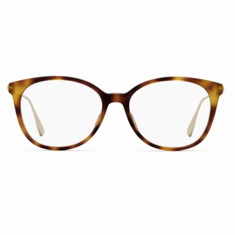 Dior Ladies Tortoise Round Eyeglass Frames SIGHTO1 0086 52  display picture 3