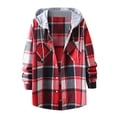 thumbnail image 1 of Cathalem Mens Fishing Hiking Shirt Ribbed Knit Textured Button Down Shirts,Red S, 1 of 5