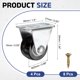 thumbnail image 2 of Ruedas de Caster Fijas Uxcell de 1", Ruedas Pequeñas No Giratorias para Muebles, Cajones, Contenedores de Almacenamiento, Proyecto de Bricolaje, 4 Pcs Negros, 2 of 6