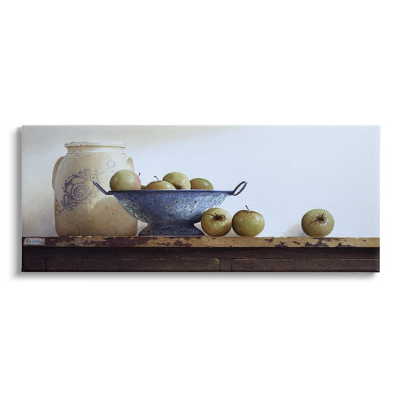 Stupell Industries Country Fruit Still Life Food & Beverage Painting Gallery Wrapped Canvas Art Print Wall Art, 24 x 10